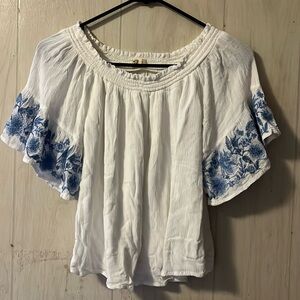 Hollister Off The Shoulder short Sleeve Top
